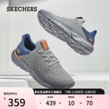 斯凯奇（Skechers）男鞋透气网面鞋一脚蹬健步鞋轻便软底跑步鞋运动鞋65867