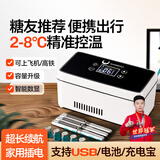 闲鸟（XIANNIAO）胰岛素冷藏盒便携式小冰箱生长激素干扰素专用药品冷藏箱大容量 基础插电款-数显调温0-18℃+散热背包 2L 车家两用可充电药物冷藏杯恒温箱随身携带可上飞机高铁