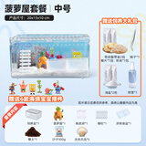 Barbarous Growth爬宠亚克力饲养盒爬虫守宫寄居蟹箱蜥蜴蛇角蛙蜘蛛蜗牛甲虫生态缸 寄居蟹造景套餐 系列一