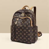 老人头女士双肩包女大容量老花背包书包运动旅行包女包三八妇女神节礼物