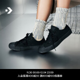 匡威（Converse）官方 All Star男女帆布低帮休闲运动鞋海军蓝102329 1Z635/黑色 41