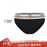 莫斯奇诺（moschino）女士小熊图案棉质三角内裤 Z A4715 9003 黑色 3
