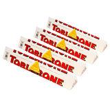 三角（TOBLERONE）瑞士三角巧克力进口牛奶葡萄干白黑巧克力含蜂蜜巴旦木糖100g*4条 白巧克力100g*4条25.09.08到期