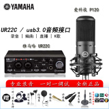 YAMAHA雅马哈UR22C声卡有声书录音专业设备配音喜马拉雅套装小说播 配AKG P120电容麦套装