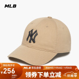 MLB帽子男女情侣棒球帽大标软顶鸭舌帽四季运动帽3ACP6601N-50SAS-F