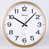 天王星天王星居家客厅挂钟简约时尚卧室时钟餐厅会议室现代大气家用钟表 14英寸香槟金（直径35.5厘米）