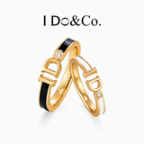 I DO&CO.IDO对戒情侣戒指一对925纯银高级小众轻奢结婚戒指银戒指对戒男士 IDO情侣对戒（男16-18女12-14）