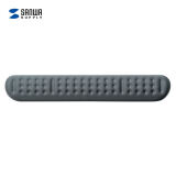 SANWA SUPPLY 人体工学鼠标垫腕托 键盘腕垫 肘托 记忆海绵 凹凸透气布面 防滑底 易清洁 GTOK5 长款 灰色（434mm）