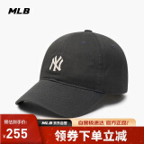 MLB帽子男女四季软顶棒球帽休闲运动鸭舌帽3ACP7701N-50CGS-F/炭灰色