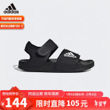 阿迪达斯（adidas）儿童凉鞋夏季男女大小童沙滩鞋 GW0344黑 2/34码/210mm 