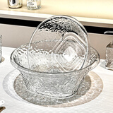 尊慕斯洗脸盆塑料大小号单盆学生宿舍卫生间洗手洗头洗衣服洗脚厨房菜盆 加厚多用盆-透明色（大号/1个装)