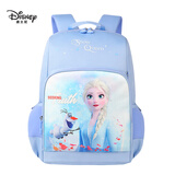 迪士尼（disney）书包小学生3-6年级大容量收纳透气女生休闲抑菌背包双肩包冰雪蓝