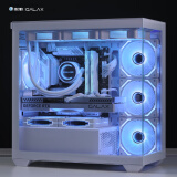 影驰极光3-M海景房电脑机箱白色（无立柱全视版/M-ATX/支持360水冷/快拆侧板/可装40系长显卡）