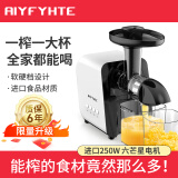 AIYFYHTE 艾霏特榨汁机汁渣分离原汁机家用小型多功能全自动果汁机榨蔬菜水果慢磨机 BP800白色【250W双档专业慢榨】