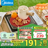 美的（Midea）电磁炉 电陶炉【政府补贴】煮茶2200W大功率 低辐射火锅炉红外光波加热 围炉煮茶HW22E01