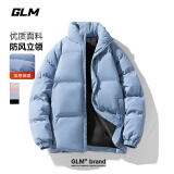 GLM棉服男士冬季纯色立领潮流棉衣加厚保暖防风防寒外套
