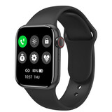 艾丝恺苹果通用智能手环运动男女监测心率血压血氧蓝牙通话多功能离线付款睡眠计步健康防水情侣手环安卓 黑色【蓝牙通话+离线收付款+心率血压】