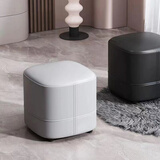 铭冠尚森皮革矮凳家用简约沙发凳卧室化妆椅客厅方凳软包小板凳家用小凳子 单个灰色35*35*35cm 整装