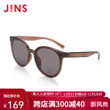 睛姿（JINS）太阳镜女平面镜超轻镜框TR90时尚防晒墨镜眼镜LRF20S215 02棕色