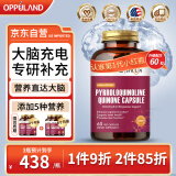 Oppuland PQQ线粒体胶囊吡咯喹啉醌假马齿苋L-茶氨酸成人记忆脑神经脑活素