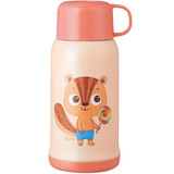 乐扣乐扣（LOCK&LOCK）儿童保温杯一杯三盖带杯套学生316不锈钢吸管杯宝宝水壶550ml松鼠