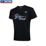 威克多（VICTOR）胜利羽毛球服短袖T-39005C黑色 透气款 L 