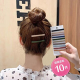 奇美拉（CHIMERA）发饰头饰 10件套时尚气质韩版莫兰迪百搭一字夹侧边发夹刘海