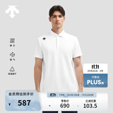 DESCENTE迪桑特TRAINING系列综训TOUGH男士速干短袖POLO衫夏季 WT-白色 XL (180/100A)