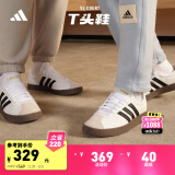 adidas「T头鞋」VL COURT 2.0复古休闲板鞋德训鞋阿迪达斯轻运动 白色/黑色/灰色 41