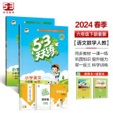 53天天练六年级下册 套装共4册 语文+数学人教版 2024春季 赠小学演算本+错题本