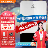 沐克（MOKER）电热水器 速热家用双胆单模即热智能恒温变频小型大容量 立式热水器薄款淋沐浴电热水器A3S-5516 16L 5500W （2.5平方电线）白色