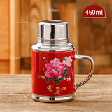 中式复古创意老式怀旧陶瓷稀奇古怪马克杯新婚水杯子家用结婚礼物 不保温【复古马克杯】粉牡丹