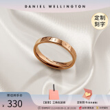 丹尼尔惠灵顿（DanielWellington）dw戒指男 经典玫瑰金色情侣戒指时尚饰品表白生日礼物送女友 12号 DW00400018 玫瑰金