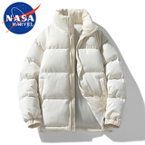 NASA MARVEL棉衣男棉服冬季面包服外套百搭加厚户外情侣装立领夹克棉袄子