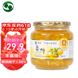 全南 韩国原装进口 蜂蜜柚子茶饮品580g  蜂蜜水果茶 早餐 酸甜果酱 夏日VC茶饮冲泡