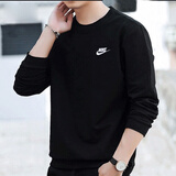 耐克（NIKE）官方舰店男装 2025秋季新款打底衫时尚圆领上衣卫衣 黑色-秋季款/亲肤舒适/晒图退10 2XL