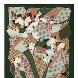 万事利真丝丝巾女桑蚕丝围巾披肩七夕礼物送妈妈生日礼88cm大方巾星语 锦绣风雅绿色