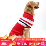 憨憨宠 狗狗衣服 狗衣服宠物衣服秋冬装卫衣中大型犬毛衣金毛大狗衣服 红色 28号适合65-80斤狗狗