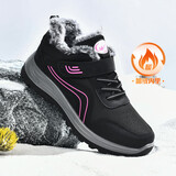 双星八特妈妈鞋冬季加绒休闲鞋中老年长毛棉靴健步鞋保暖棉鞋加厚女鞋