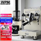 惠家（WPM） 咖啡机磨豆机组合搭配 家用商家半自动咖啡机 意式咖啡豆研磨机 KD310CR+ZD17N米白色