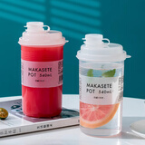 家の物语（KATEI STORY）日本进口冷水壶夏季冰箱冷藏饮料果汁杯户外便携冷淬杯凉水摇摇杯 540ML（二个）