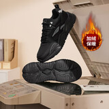 361°运动男鞋加绒保暖棉鞋冬季男士复古厚底休闲老爹鞋子672446738-2