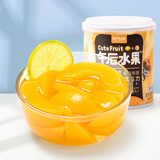 三只松鼠混合水果罐头312g/罐 方便食品新鲜糖水柠檬黄桃罐头