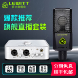 莱维特（LEWITT） LCT 240PRO电容麦克风声卡套装手机电脑主播直播k歌录音话筒设备全套 240PRO+艾肯4NANO套装