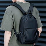 贞嘻小型双肩包背包男士书包大学生运动短途随身旅行包出差包商务背包 随身小型双肩包【黑色】