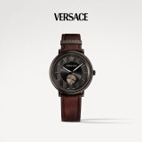 范思哲（VERSACE）瑞表夜光石英男表生日礼物520情人节送男友VEBQ00419-42MM巧克力