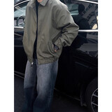 Shelley Jones军绿色cleanfit夹克外套男士秋季工装潮牌高级感休闲飞行员上衣服 XZ501-1-JK2416军绿色 XL [建议125-145斤]