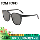 汤姆福特TOM FORD 太阳镜偏光眼镜男女款墨镜黑色镜框灰色偏光镜片眼镜太阳镜TF0801 01D 59MM
