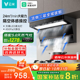 云米（VIOMI）【价保11.11】super顶侧双吸排抽油烟机24风量大吸力挥手智控烟灶联动一级能效家用国家补贴VK715A