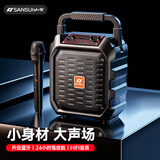山水（SANSUI）D39手提蓝牙音响广场舞音响无线大音量喇叭宣传门店开业唱歌跳舞扩音器单咪电木吉他民谣乐器音箱
